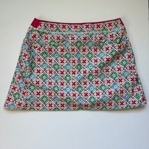 RLX Ralph Lauren Women Small Multi Color Floral Print Golf Tennis Skort Pockets